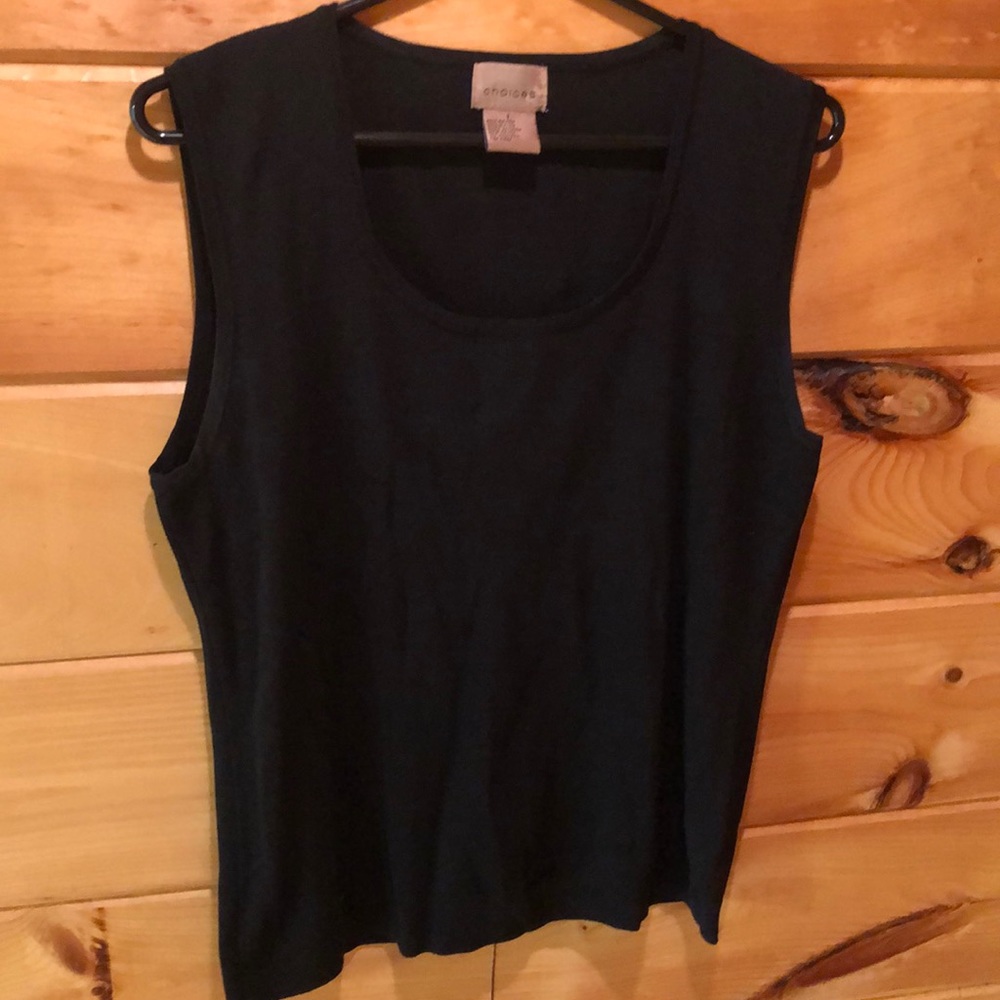 Choices black stretchy tank